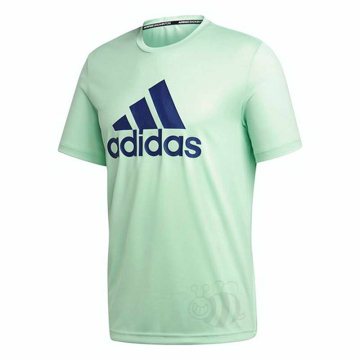 small-Adidas-T-shirt-Badminton-Logo-Tee-M-Green-1