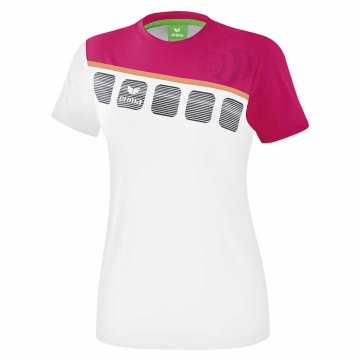 small-Erima-T-shirt-5-C-White/Pink-Lady-1