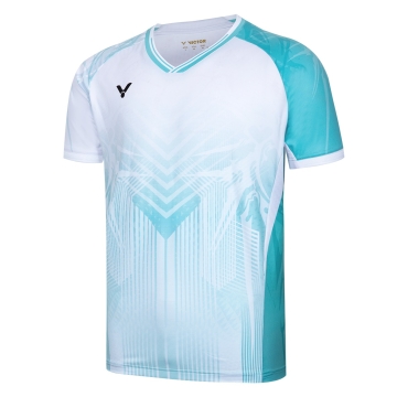small-Victor-T-shirt-T-55060-White/Aqua-1