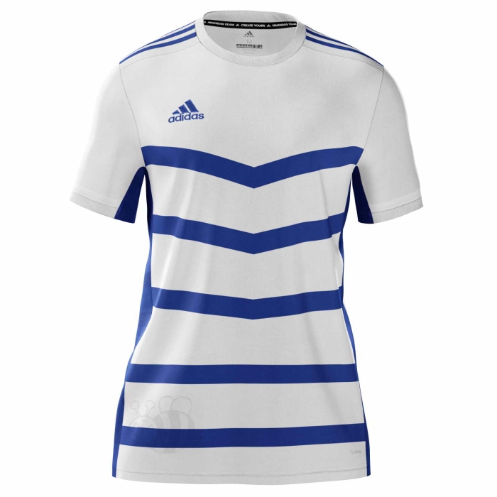 Adidas-T-shirt-T19-SS-White/Blue-1