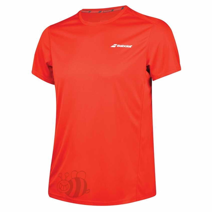 Babolat-T-shirt-Core-Flag-Club-Clear-Red-1