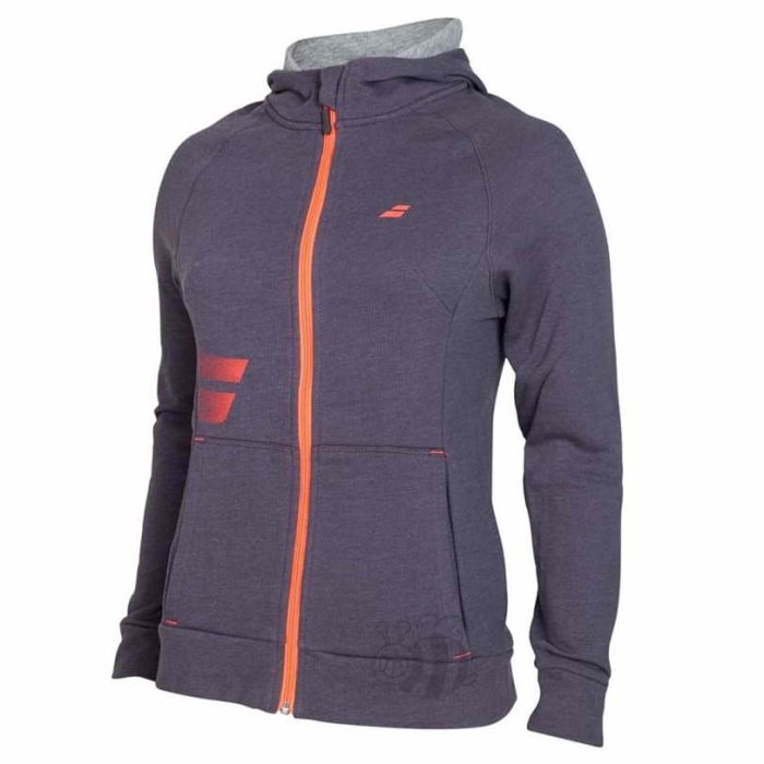 Babolat-hoody-Core-Sweat-Graphite-Lady-1