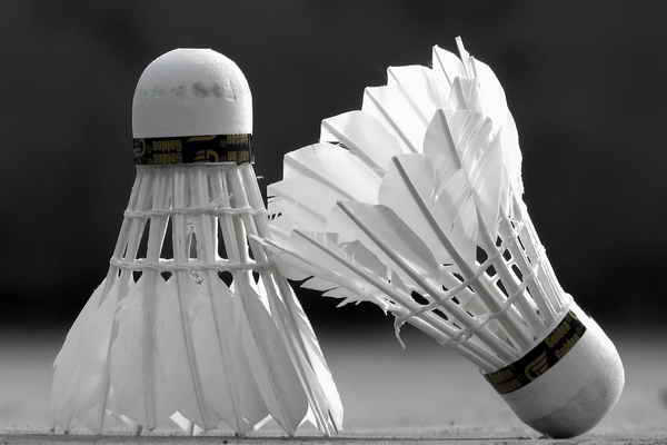 Veren en nylon badminton shuttles